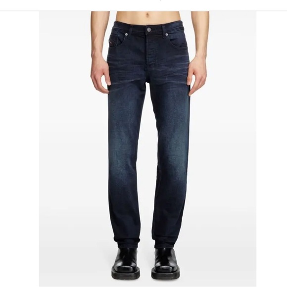 Diesal D-SKRUKT Stone Blue Slim Cut Corduroy Designer Pants Size 32W/32L